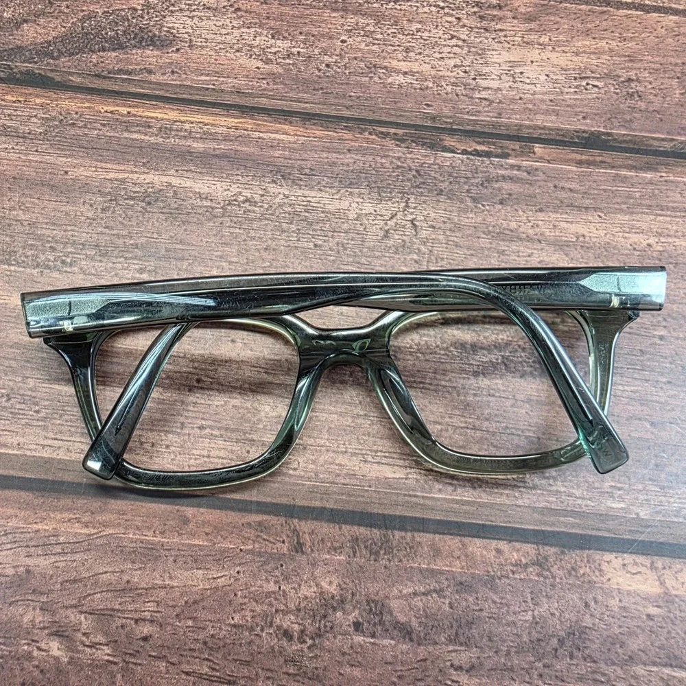 Warby Parker Beale W 712 Translucent Green Square Eyeglasses 51-20-145